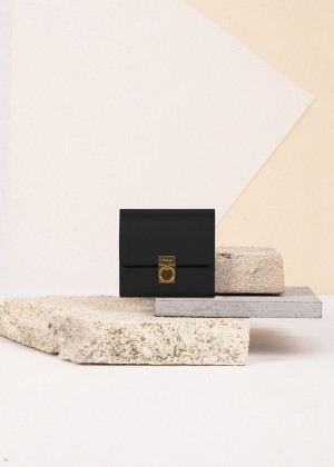 Black Polene Numéro Sept Women's Wallets | 148-MQRINP