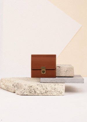 Brown Polene Numéro Sept Women's Wallets | 267-KMHFJT