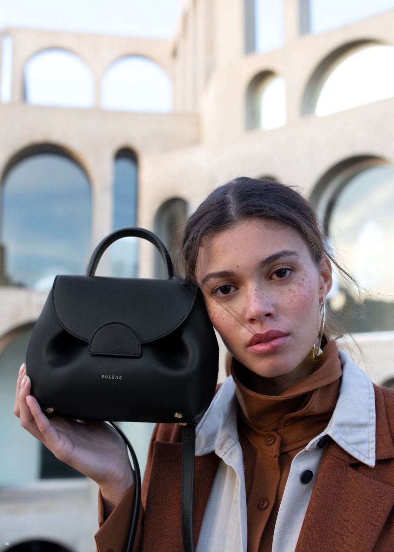 Black Polene Numéro Un Nano Women's Bags | 582-GHVAPX