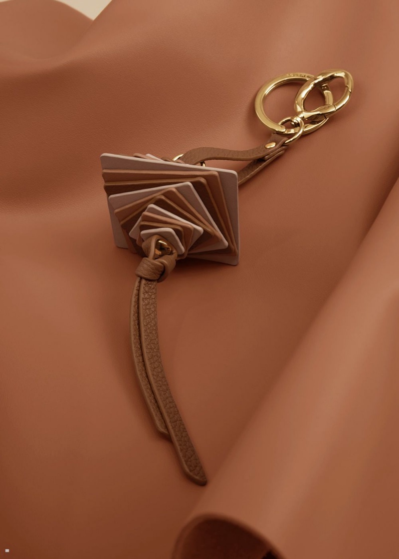 Brown Polene Scala Keyring Women's Charms | 215-EWUYGS