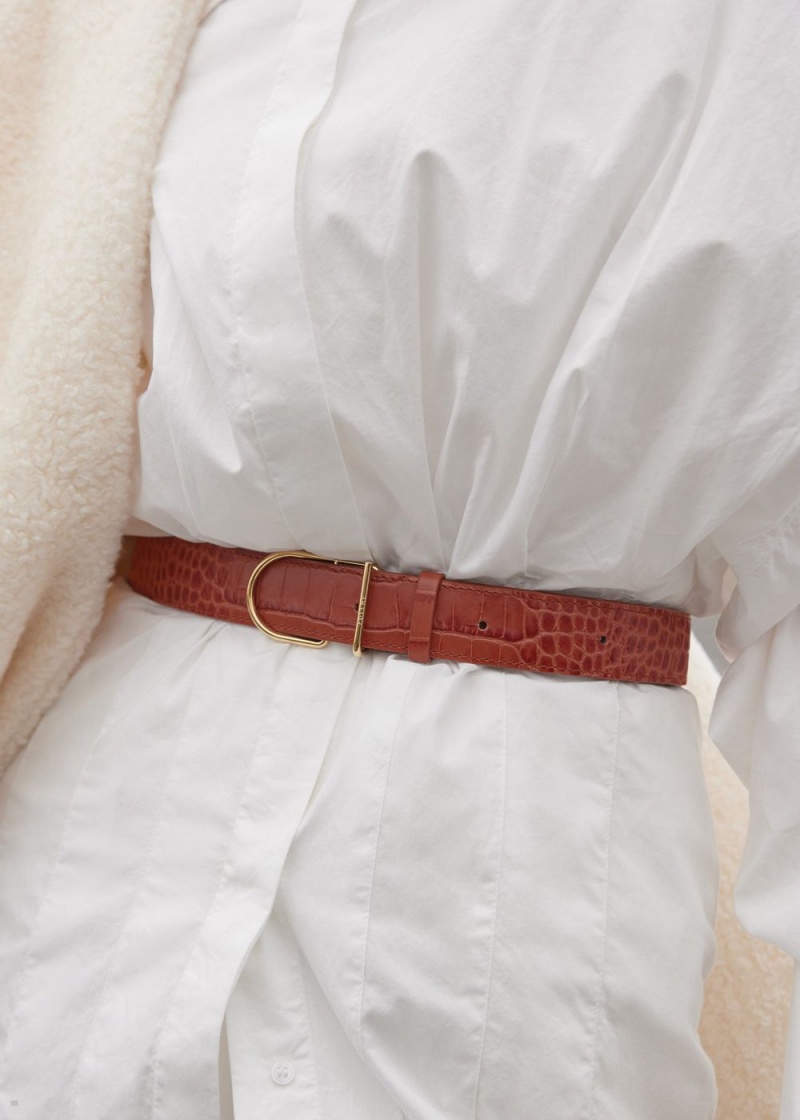 Brown Polene Umi Women's Belts | 869-DOEJUC