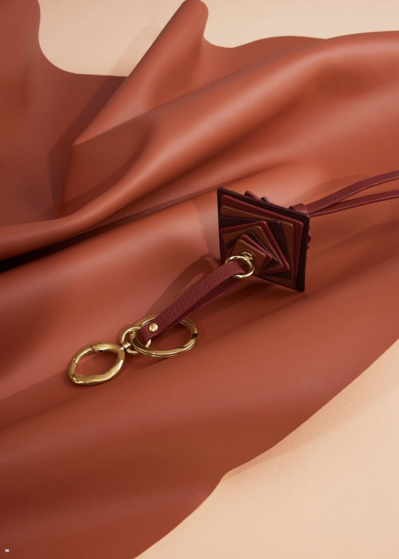 Burgundy Polene Scala Keyring Women's Charms | 608-XDPJMA