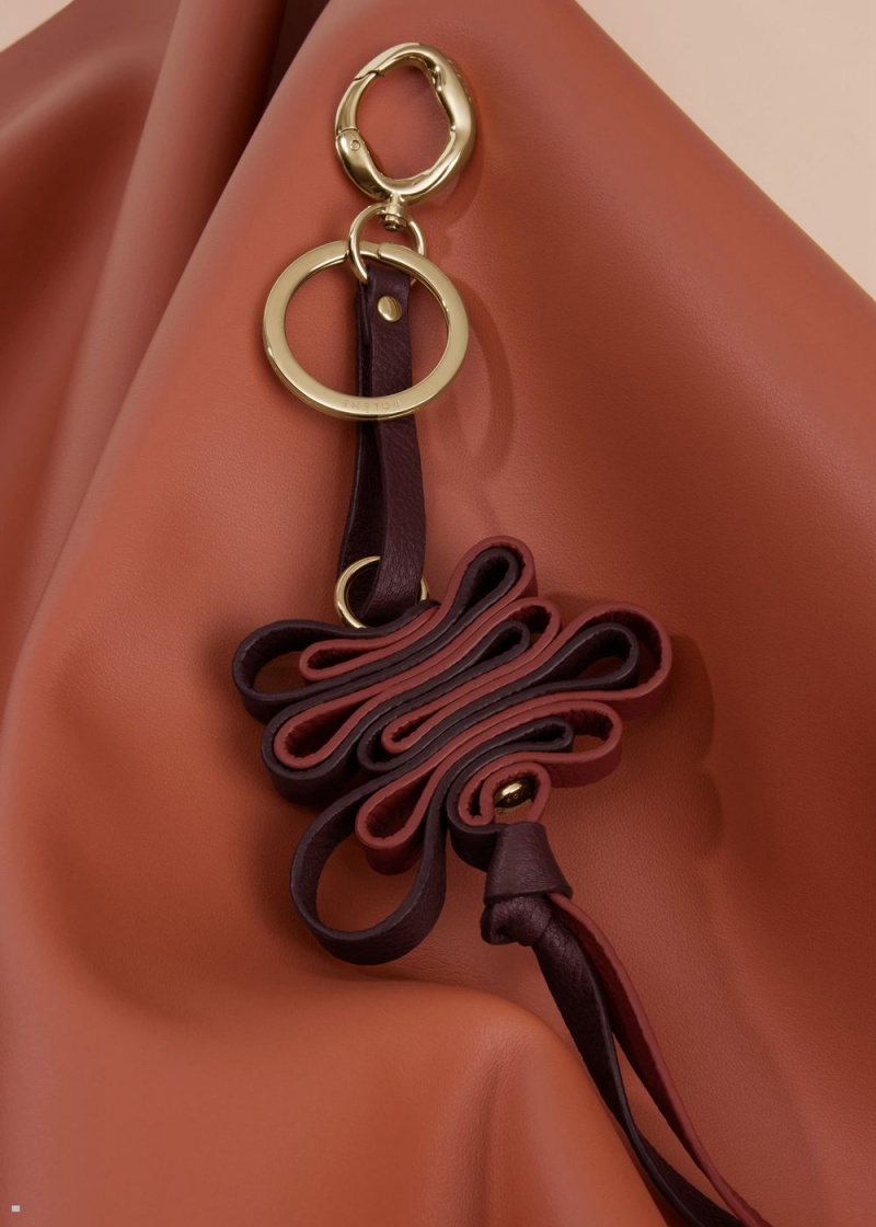 Burgundy Polene Ziggy Keyring Women's Charms | 650-HKPGOS