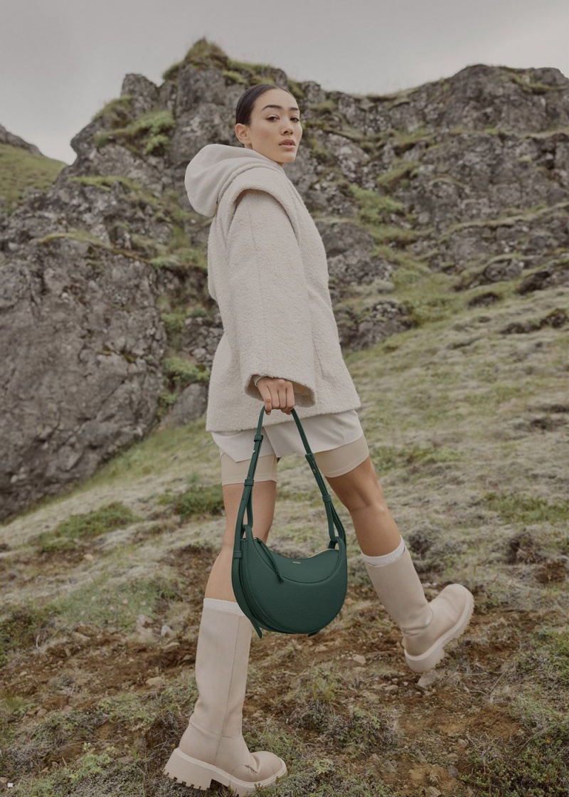 Green Polene Numéro Dix Women's Bags | 798-PUQLIV