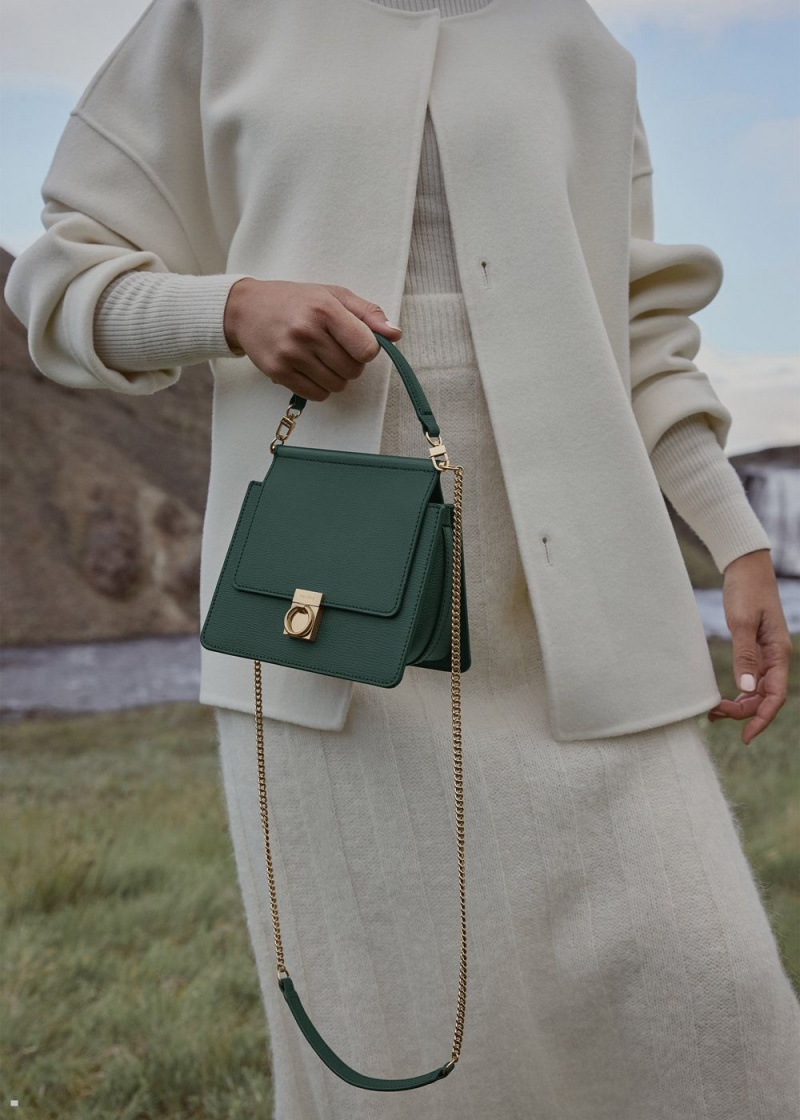 Green Polene Numéro Sept Mini Women's Bags | 325-RNYMXA