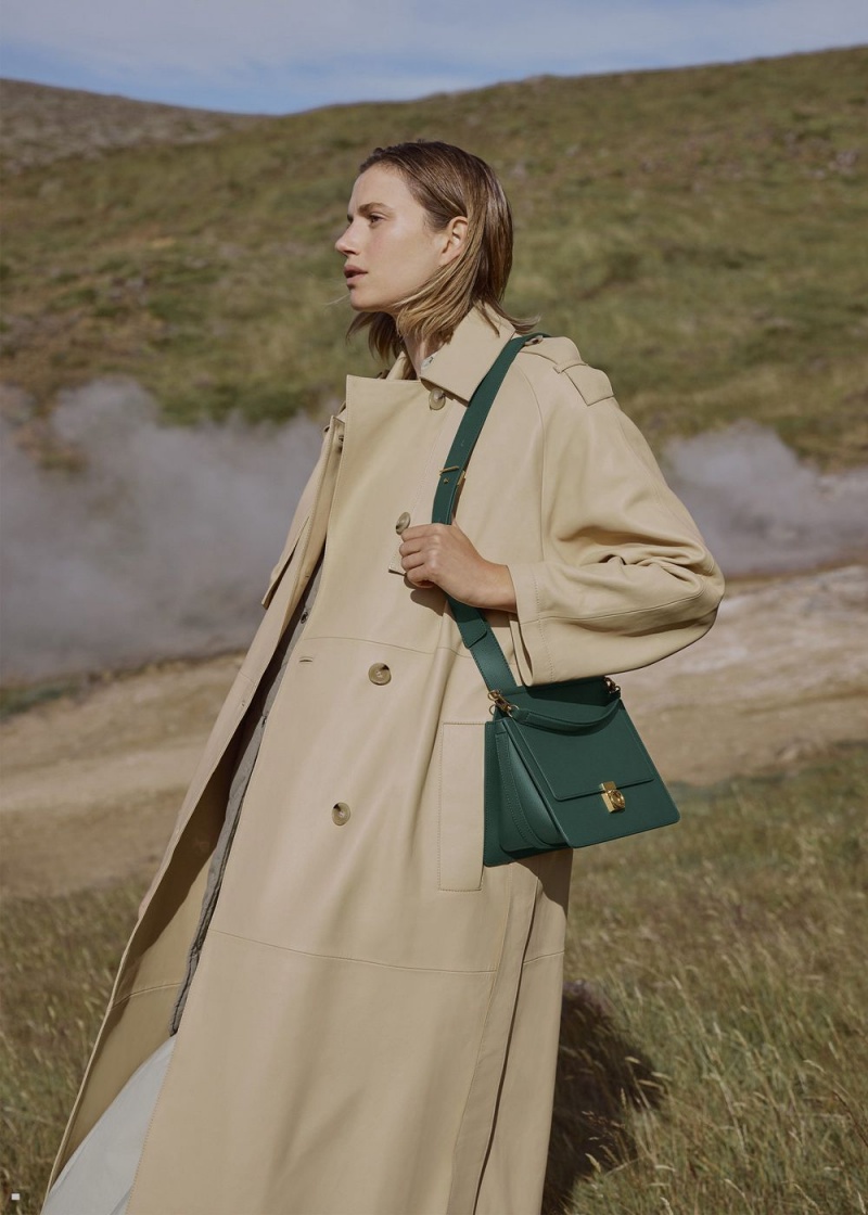 Green Polene Numéro Sept Women's Bags | 057-TKFEGJ