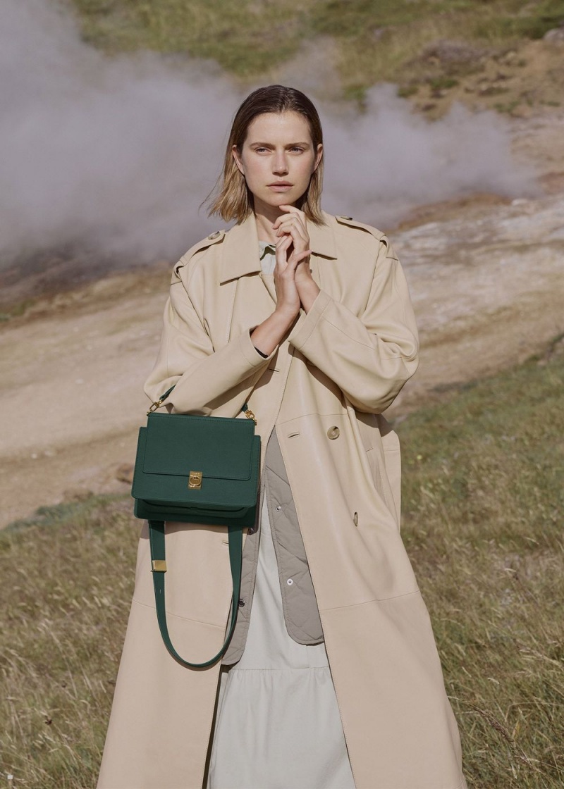 Green Polene Numéro Sept Women's Bags | 057-TKFEGJ