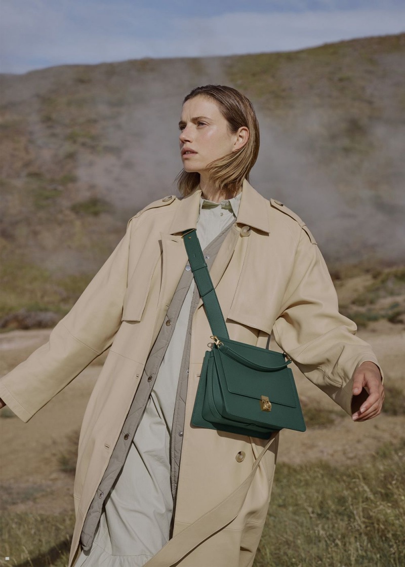 Green Polene Numéro Sept Women's Bags | 057-TKFEGJ