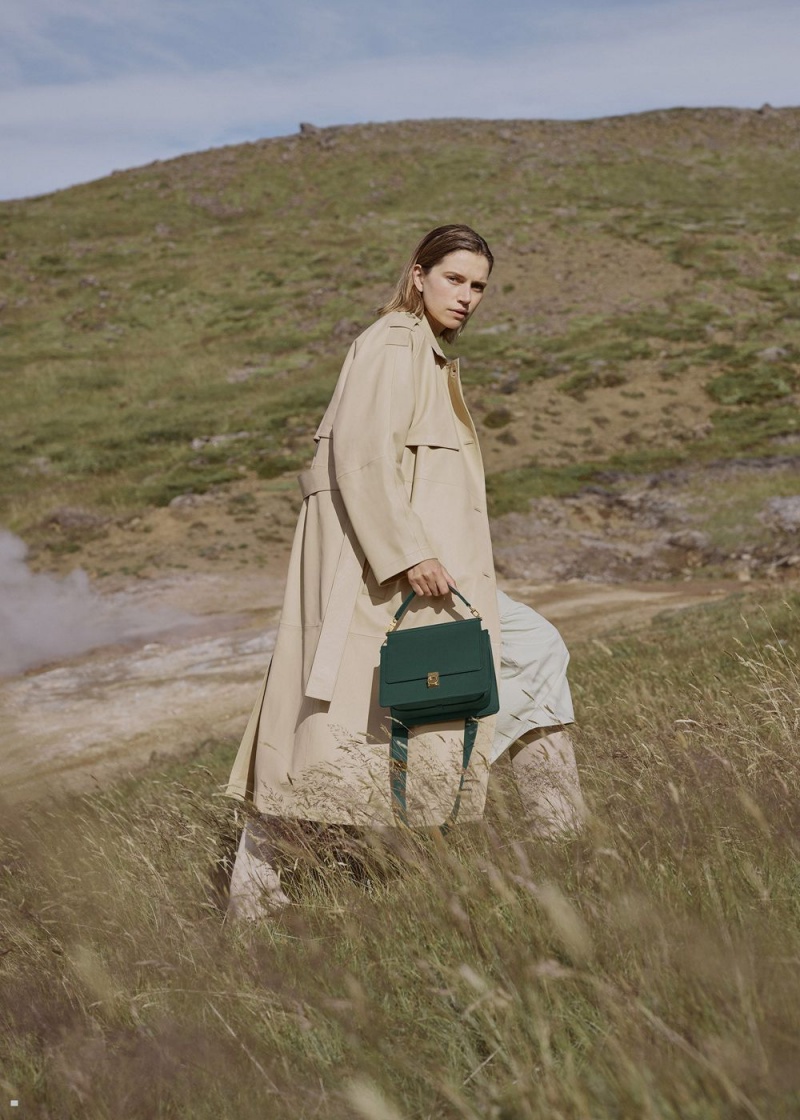 Green Polene Numéro Sept Women's Bags | 057-TKFEGJ