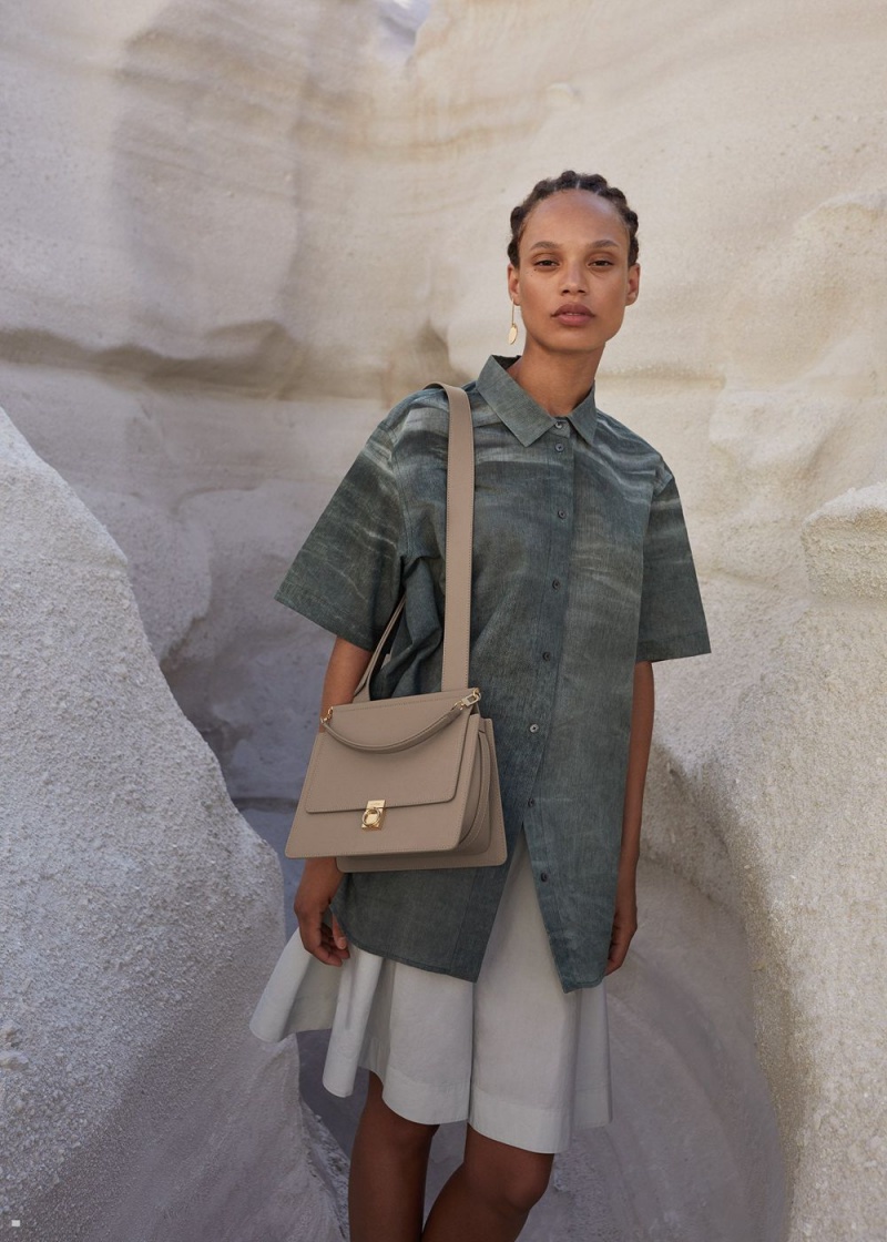 Grey Polene Numéro Sept Women's Bags | 537-HFOIVD