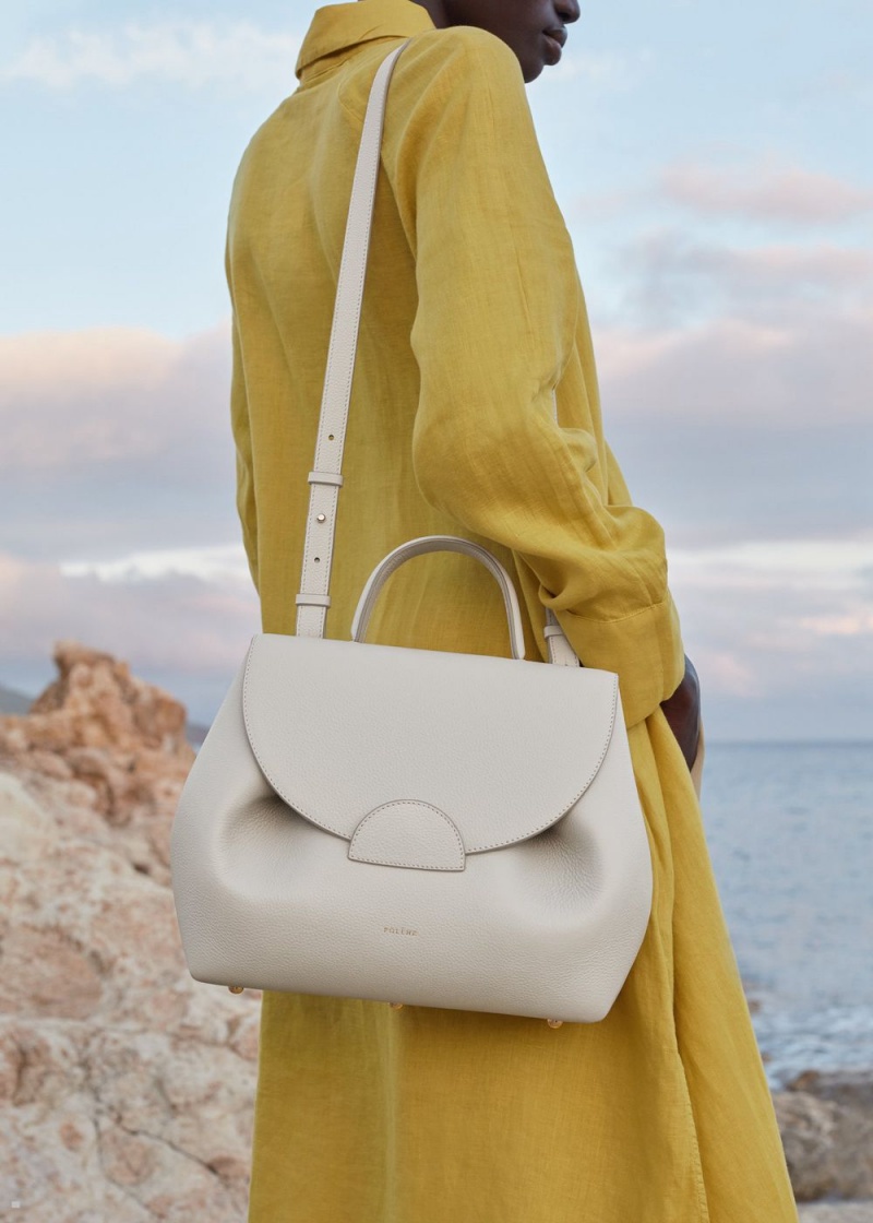 White Polene Numéro Un Women's Bags | 863-FDSHAQ